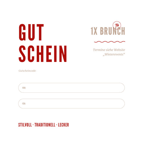 GUTSCHEIN 1x Brunch