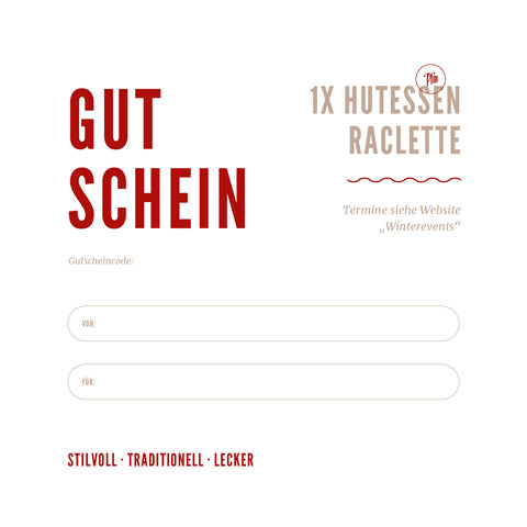 GUTSCHEIN 1x Hutessen